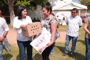 Yolanda Osuna Huerta entrega 870 paquetes de pollitas ponedoras y alcanza meta de 2 mil 600 apoyos a mujeres