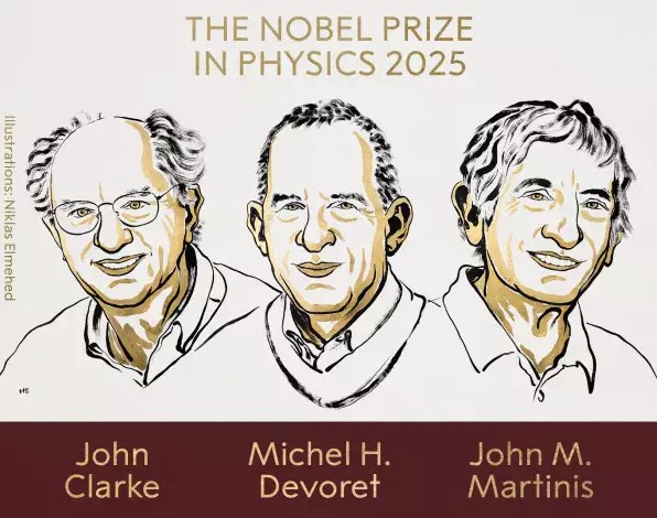El Nobel de Física 2025 premia a Clarke, Devoret y Martinis por llevar la mecánica cuántica a escala macroscópica